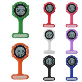 Colorful Multi - Function Digital Silicone Boxed Rubber Nurse Watch Fob Watch Gift