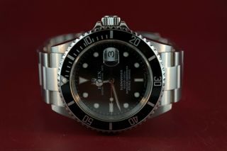 Men ' s Rolex Submariner Date 16610T Stainless Steel Oyster with Papers Year 2008 5