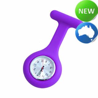 Nurse Silicone Fob Watch With Date Function - Purple