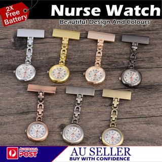 Metal Medical Nurse Brooch Nurse Nursing Pendant Pocket Fob Watch Au