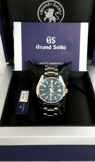 Limited Edition Grand Seiko Sbgj227 Gmt Peacock Dial Mens Watch Box Papers Tag