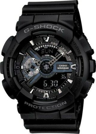 Casio G - Shock Ga110 - 1b Wrist Watch For Men - Never Worn -