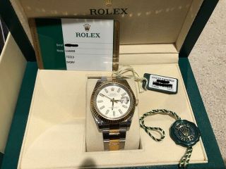 Mens Rolex Two - Tone 41mm Rolex Oyster Perpetual Datejust