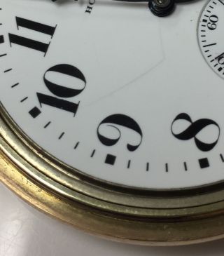 E.  Howard 1317689 Railroad Chronometer Pocket Watch 21 Jewels U.  S.  A.  Series 11 6