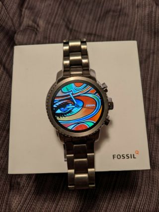 Fossil Q Explorist Gen 3 ‑ Smart Watch ‑ Silver/link Bracelet - Ftw4001