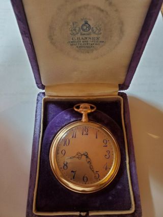 Patek Phillipe pocket watch made for Bailey Banks & Biddle 18k 750 box 2