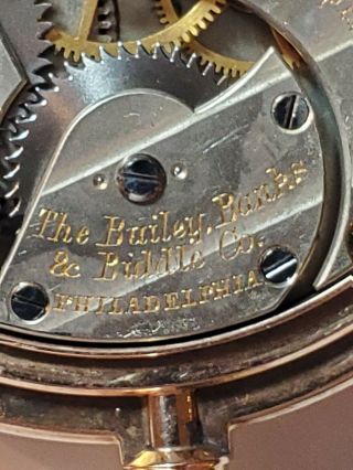 Patek Phillipe pocket watch made for Bailey Banks & Biddle 18k 750 box 8