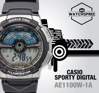 Casio Standard Digital Sporty Design Watch Ae1100w - 1a