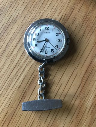 Vintage Timex Nurses Fob Mechanical Watch