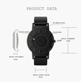 Wrist Watch For Blind Person Magnetic Ball Stainless Steel Man Touch Wach 3
