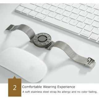 Wrist Watch For Blind Person Magnetic Ball Stainless Steel Man Touch Wach 4