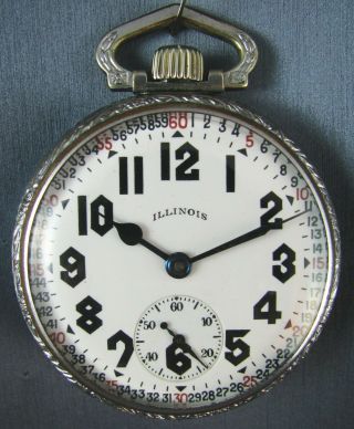 Vintage Illinois Bunn Special Model 11 23j 16s Railroad Pocket Watch 1923