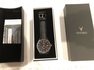 Vincero The Kairos Black and Rose Gold Watch 3