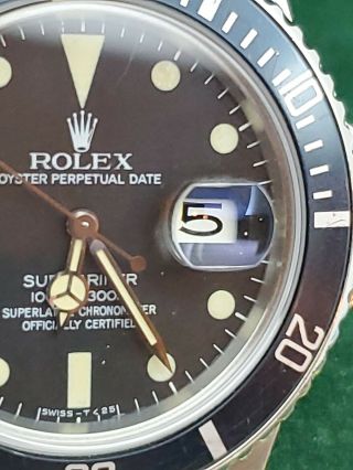Rolex Submariner Date Ref 16800 Matte Dial 8.  3mil Serial 5