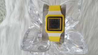 Casio Ldf23 - 9a Ladies Yellow Digtal Poptone Flower Theme Watch (52)