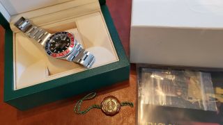Rolex Pepsi GMT - Master II,  16710,  No Holes,  Box,  Papers,  Red,  Blue,  Black Dial 2