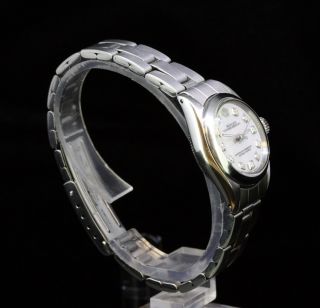Rolex Ladies Oyster Perpetual Stainless Steel Diamond Dial Luxury Watch 4