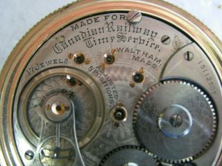 2 Star Rare Waltham C.  P.  R Pocket Watch 18s 1892 / 17j/ Gold Filled Case (runs