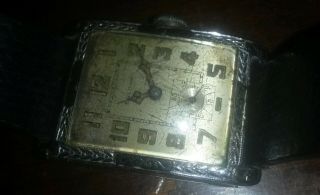 old vintage bulova art deco mens wristwatch 14k gold filled case 2