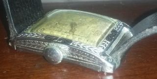 old vintage bulova art deco mens wristwatch 14k gold filled case 5