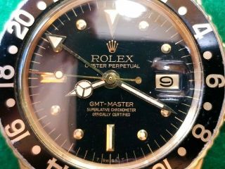 18K Gold Vintage Rolex GMT Master Model 1675 2