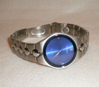 Fossil Arkitekt Fs 2710 Mens Blue Wrist Watch Stainless Steel Battery