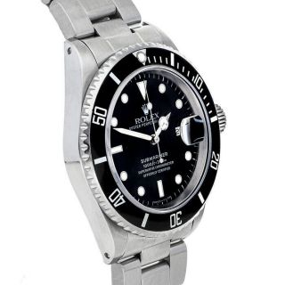 Rolex Submariner Auto 40mm Steel Mens Oyster Bracelet Watch Date 116610 4