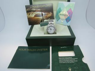 Rolex Explorer Ii 16570 Stainless Steel White Dial W/box W/papers Yr 2007