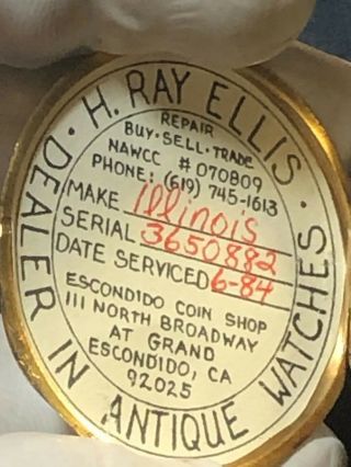 Antique 1920 Tiffany & Co.  18k Solid Gold Pocket Watch Grade 438 21J RUNS NR 5