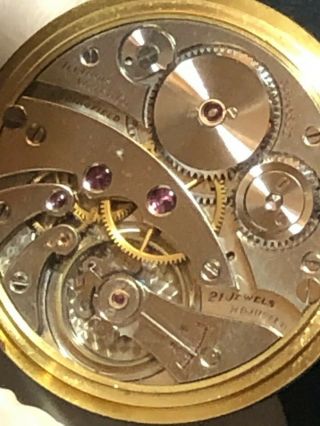 Antique 1920 Tiffany & Co.  18k Solid Gold Pocket Watch Grade 438 21J RUNS NR 8