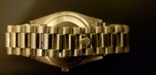 Men Rolex Solid 18K White Gold Day Date President Watch w/Silver Dial 18239 5