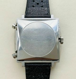 Rare Vintage Old 1972 Heuer Silver Phantom Steve McQueen MONACO 1533G Watch,  Box 8