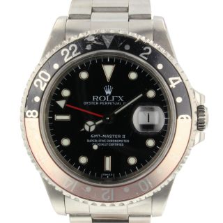 Rolex GMT Master II Coke Bezel Steel Automatic Watch 16710 Circa 1997 U Series 2