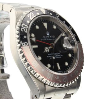 Rolex GMT Master II Coke Bezel Steel Automatic Watch 16710 Circa 1997 U Series 4