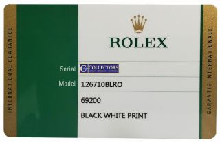 2019 STICKERS OPEN PAPERS Rolex GMT Master II PEPSI Ceramic 126710BLRO Watch 2