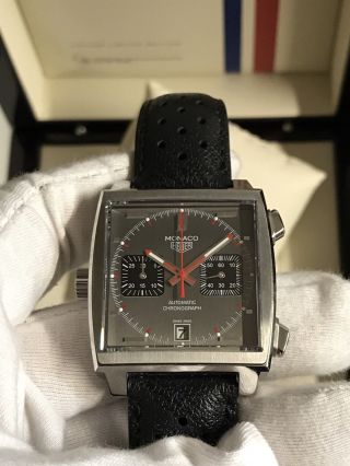 Tag Heuer Monaco Vintage Limited Edition Steve Mcqueen Gray Complete Caw211b