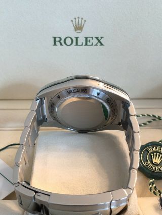 UNWORN 2019 Rolex Milgauss 116400gv Green Crystal Anniversary Box & Papers 6