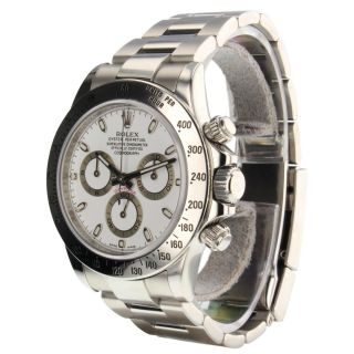 Rolex Cosmograph Daytona Steel White Watch 116520 V Series Box Papers 6