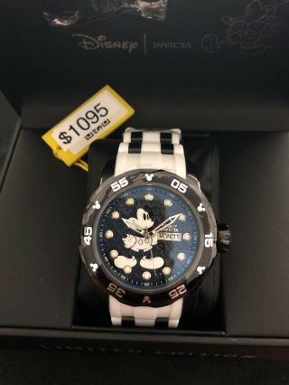 Invicta 23765 Disney Limited Edition Men ' s 48mm Black Steel Black Dial Watch 2