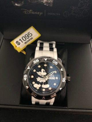 Invicta 23765 Disney Limited Edition Men ' s 48mm Black Steel Black Dial Watch 3