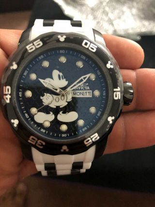 Invicta 23765 Disney Limited Edition Men ' s 48mm Black Steel Black Dial Watch 4