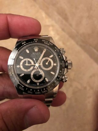 Rolex Daytona 116500LN bk Cosmograph Steel & Ceramic Automatic Men ' s Watch 10