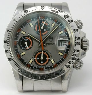Vintage Tudor (by Rolex) Chronograph Wristwatch Ref.  94300 Exotic Big Block Nr