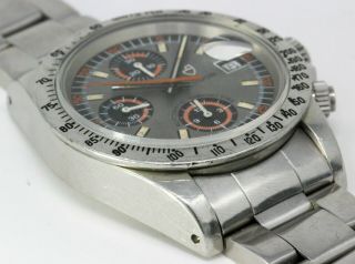 Vintage Tudor (by Rolex) Chronograph Wristwatch Ref.  94300 Exotic Big Block NR 9