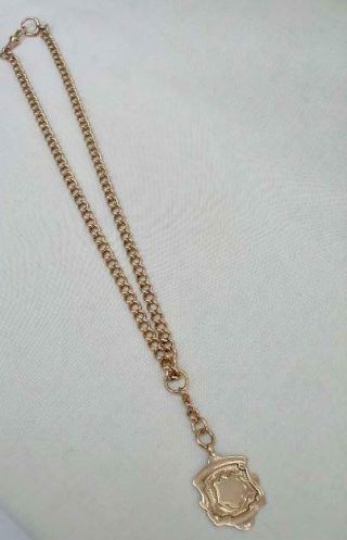 Extra Long 9ct Solid Gold Antique Albert Watch Chain/Necklace.  35.  5 gms. 3