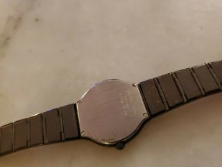 Ladies Black Stainless Steel Movado Museum Sapphire 84 - 41 - 820 Watch NA - MW12 3