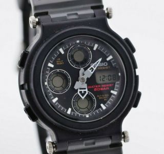 H862 Vintage Casio Mudman G - Shock Analog Digital Quartz Watch Aw - 570 1700 116.  2