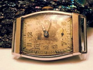 Vintage Rare " Stahl Montrostend " Trench Welded Lugs Military Mens Watch