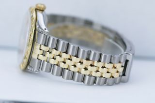 Rolex Men ' s Watch Datejust 16013 Two - Tone 36mm Champagne Roman and Diamonds 3