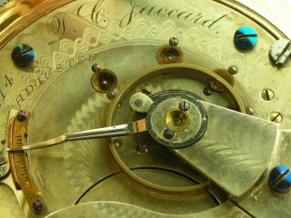 Antique 18s Aurora Mermod Jaccard & Co.  St.  Louis MO.  15 jewel pocket watch 1886 12